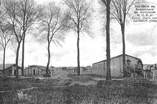 Catenoy (Oise) Une partie des baraquements des Ambulances H.O.E.36