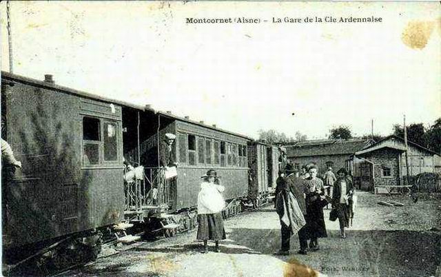La gare de la compagnie ardennaise à Montcornet