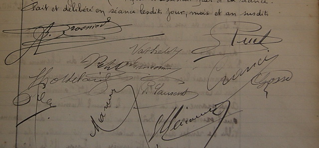 Signatures des Conseillers Municipaux