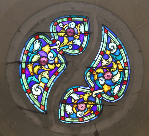 L'oculus des fonds baptismaux