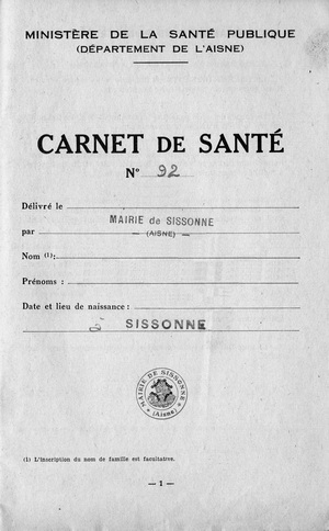 Le carnet de santéCollection MARTIN Jean-François.