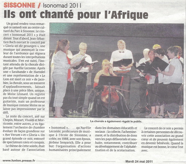 Concert IsonomadL'Union 24 mai 2011