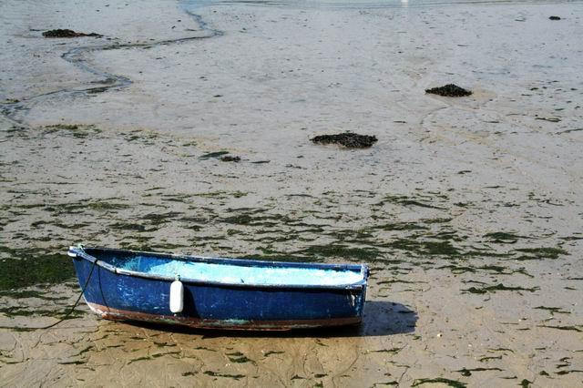 barque2.jpg - Benodet : Barque à marée basse