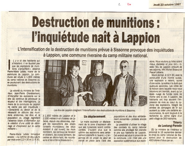 L'Union - 23 octobre 1997