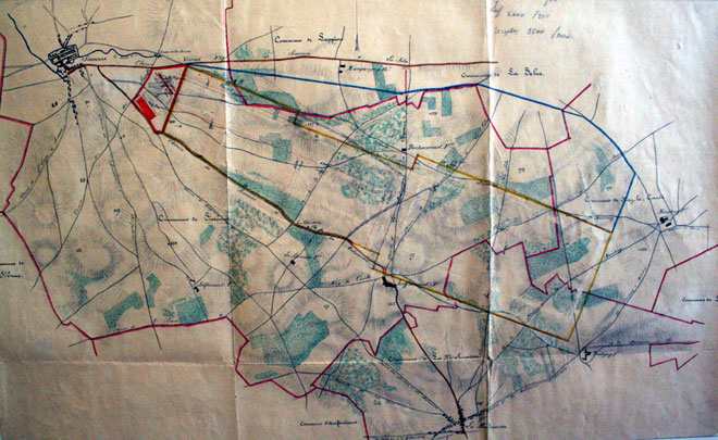 Plan du champ de tir