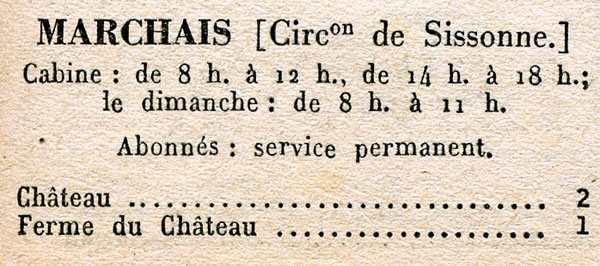 Marchais : Tlphones de 1951