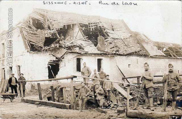 Aide militaire  la commune de Sissonne.