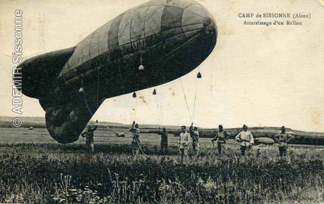 Atterrissage d'un ballon.