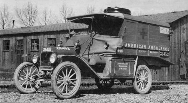 Une ambulance amriciane