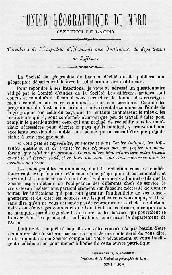 Circulaire de 1883