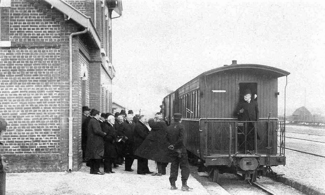 Inauguration de la ligne<br>Saint-Erme  Dizy-le-Gros en mai 1909.