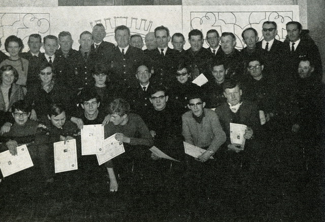 Remise des diplmes aux secouristes le 15 fvrier 1966